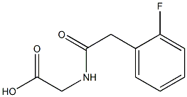 {[(2-fluorophenyl)acetyl]amino}acetic acid Structure