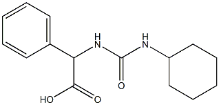 {[(cyclohexylamino)carbonyl]amino}(phenyl)acetic acid 구조식 이미지