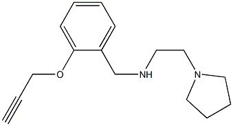 {[2-(prop-2-yn-1-yloxy)phenyl]methyl}[2-(pyrrolidin-1-yl)ethyl]amine Structure