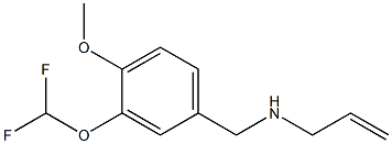 {[3-(difluoromethoxy)-4-methoxyphenyl]methyl}(prop-2-en-1-yl)amine Structure