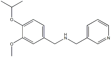 {[3-methoxy-4-(propan-2-yloxy)phenyl]methyl}(pyridin-3-ylmethyl)amine 구조식 이미지