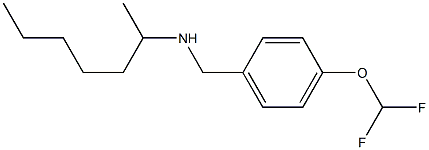 {[4-(difluoromethoxy)phenyl]methyl}(heptan-2-yl)amine 구조식 이미지