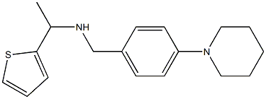 {[4-(piperidin-1-yl)phenyl]methyl}[1-(thiophen-2-yl)ethyl]amine Structure