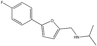 {[5-(4-fluorophenyl)furan-2-yl]methyl}(propan-2-yl)amine Structure