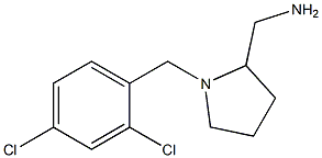 {1-[(2,4-dichlorophenyl)methyl]pyrrolidin-2-yl}methanamine 구조식 이미지