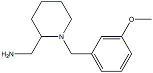 {1-[(3-methoxyphenyl)methyl]piperidin-2-yl}methanamine Structure