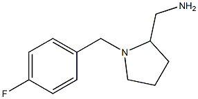 {1-[(4-fluorophenyl)methyl]pyrrolidin-2-yl}methanamine Structure