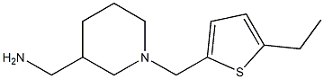 {1-[(5-ethylthiophen-2-yl)methyl]piperidin-3-yl}methanamine 구조식 이미지