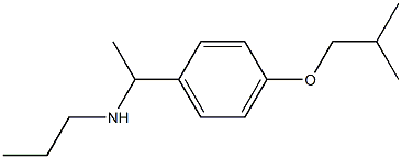 {1-[4-(2-methylpropoxy)phenyl]ethyl}(propyl)amine Structure