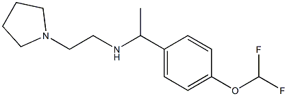 {1-[4-(difluoromethoxy)phenyl]ethyl}[2-(pyrrolidin-1-yl)ethyl]amine Structure