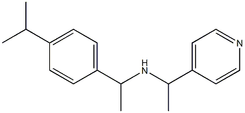 {1-[4-(propan-2-yl)phenyl]ethyl}[1-(pyridin-4-yl)ethyl]amine Structure