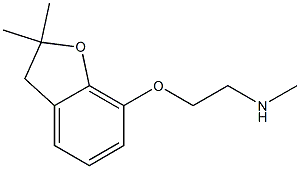 {2-[(2,2-dimethyl-2,3-dihydro-1-benzofuran-7-yl)oxy]ethyl}(methyl)amine 구조식 이미지