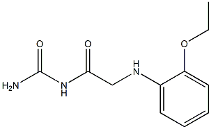 {2-[(2-ethoxyphenyl)amino]acetyl}urea Structure