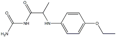 {2-[(4-ethoxyphenyl)amino]propanoyl}urea 구조식 이미지