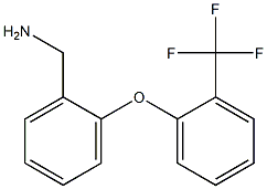 {2-[2-(trifluoromethyl)phenoxy]phenyl}methanamine Structure