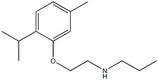 {2-[5-methyl-2-(propan-2-yl)phenoxy]ethyl}(propyl)amine 구조식 이미지