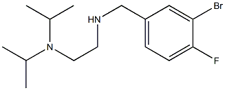 {2-[bis(propan-2-yl)amino]ethyl}[(3-bromo-4-fluorophenyl)methyl]amine Structure
