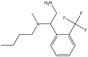 {2-amino-1-[2-(trifluoromethyl)phenyl]ethyl}(butyl)methylamine Structure