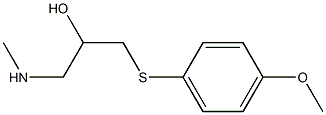 {2-hydroxy-3-[(4-methoxyphenyl)sulfanyl]propyl}(methyl)amine Structure