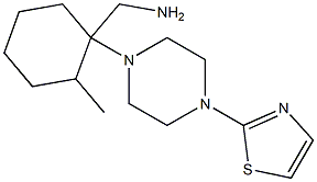 {2-methyl-1-[4-(1,3-thiazol-2-yl)piperazin-1-yl]cyclohexyl}methylamine Structure