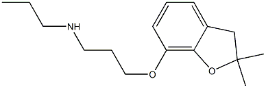 {3-[(2,2-dimethyl-2,3-dihydro-1-benzofuran-7-yl)oxy]propyl}(propyl)amine Structure