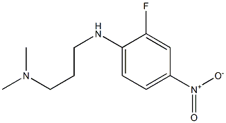 {3-[(2-fluoro-4-nitrophenyl)amino]propyl}dimethylamine 구조식 이미지