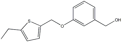 {3-[(5-ethylthiophen-2-yl)methoxy]phenyl}methanol Structure