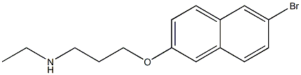 {3-[(6-bromonaphthalen-2-yl)oxy]propyl}(ethyl)amine Structure