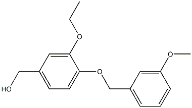 {3-ethoxy-4-[(3-methoxyphenyl)methoxy]phenyl}methanol Structure