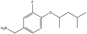 {3-fluoro-4-[(4-methylpentan-2-yl)oxy]phenyl}methanamine Structure