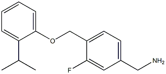 {3-fluoro-4-[2-(propan-2-yl)phenoxymethyl]phenyl}methanamine 구조식 이미지