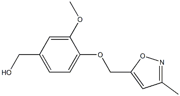 {3-methoxy-4-[(3-methyl-1,2-oxazol-5-yl)methoxy]phenyl}methanol Structure