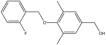 {4-[(2-fluorophenyl)methoxy]-3,5-dimethylphenyl}methanol 구조식 이미지