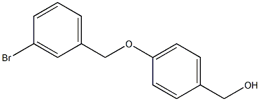 {4-[(3-bromophenyl)methoxy]phenyl}methanol 구조식 이미지