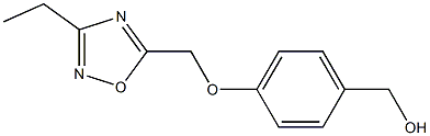 {4-[(3-ethyl-1,2,4-oxadiazol-5-yl)methoxy]phenyl}methanol 구조식 이미지