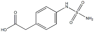 {4-[(aminosulfonyl)amino]phenyl}acetic acid 구조식 이미지