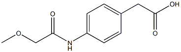 {4-[(methoxyacetyl)amino]phenyl}acetic acid 구조식 이미지