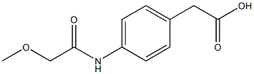 {4-[(methoxyacetyl)amino]phenyl}acetic acid Structure