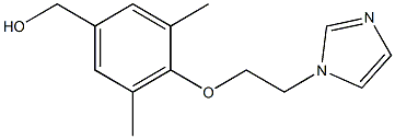 {4-[2-(1H-imidazol-1-yl)ethoxy]-3,5-dimethylphenyl}methanol 구조식 이미지