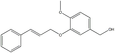 {4-methoxy-3-[(3-phenylprop-2-en-1-yl)oxy]phenyl}methanol Structure