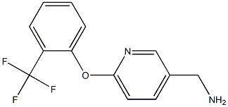 {6-[2-(trifluoromethyl)phenoxy]pyridin-3-yl}methylamine Structure