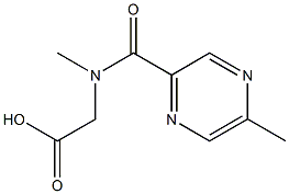 {methyl[(5-methylpyrazin-2-yl)carbonyl]amino}acetic acid Structure