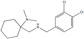 1-({[(3,4-dichlorophenyl)methyl]amino}methyl)-N,N-dimethylcyclohexan-1-amine Structure