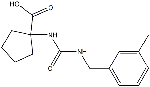 1-({[(3-methylbenzyl)amino]carbonyl}amino)cyclopentanecarboxylic acid 구조식 이미지