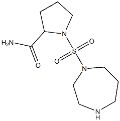 1-(1,4-diazepane-1-sulfonyl)pyrrolidine-2-carboxamide 구조식 이미지