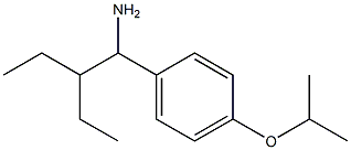 1-(1-amino-2-ethylbutyl)-4-(propan-2-yloxy)benzene 구조식 이미지