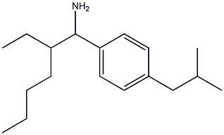 1-(1-amino-2-ethylhexyl)-4-(2-methylpropyl)benzene 구조식 이미지