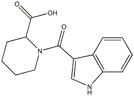 1-(1H-indol-3-ylcarbonyl)piperidine-2-carboxylic acid Structure