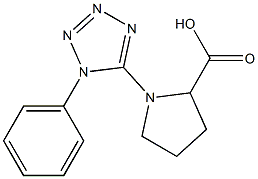 1-(1-phenyl-1H-tetrazol-5-yl)pyrrolidine-2-carboxylic acid Structure