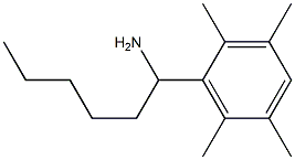 1-(2,3,5,6-tetramethylphenyl)hexan-1-amine 구조식 이미지